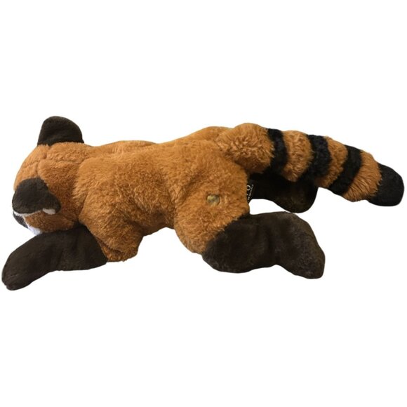 FAO Schwarz Plush Stuffed Wild Animal Lot - Rabbit 12" High Red Panda 18" Tiger - Picture 7 of 10